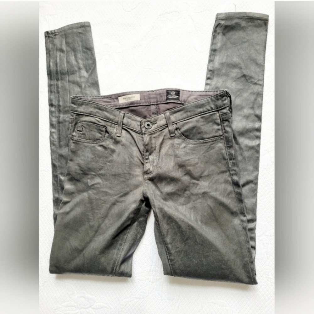 AG Adriano Goldschmied Women's Skinny Jeans - Gray - Picture 6 of 16